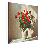 Stampa su tela Bouquet dai colori vivaci di rose rosse