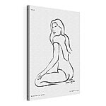 Stampa su tela Disegno di una donna