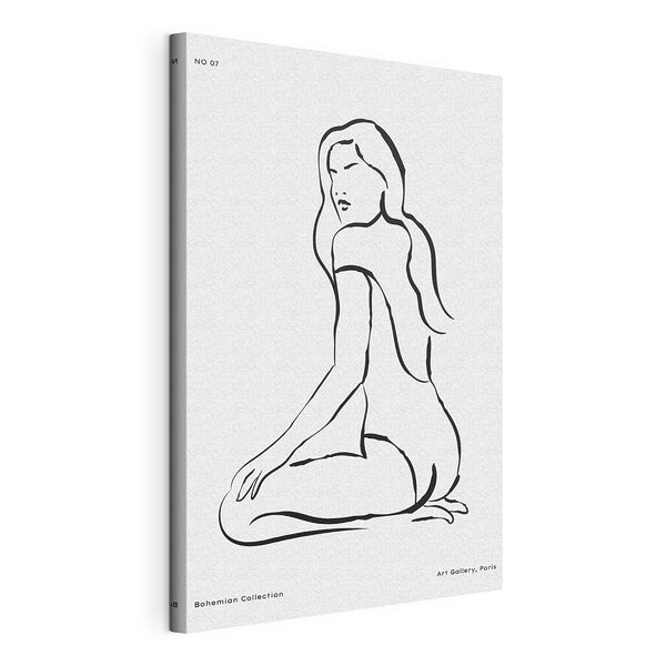 Disegno di una donna Stampa su tela Disegno di una donna