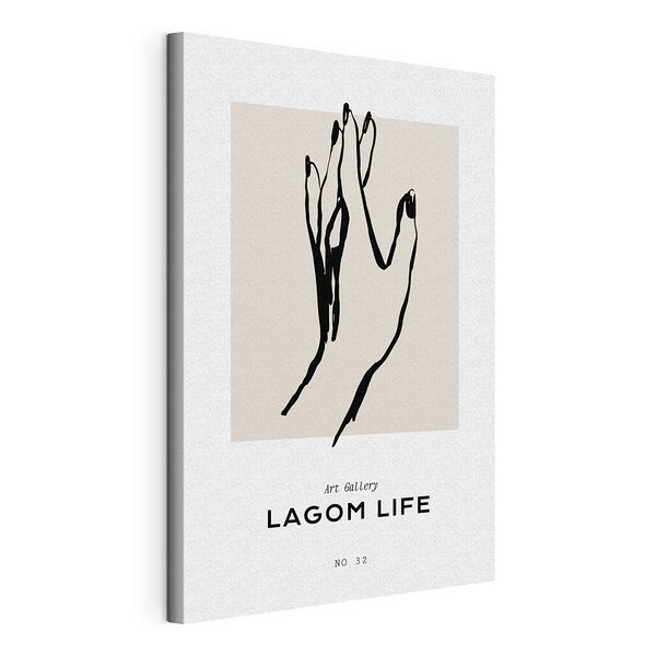 Elegante illustrazione realizzata con disegno a mano libera Stampa su tela Elegante illustrazione realizzata con disegno a mano libera
