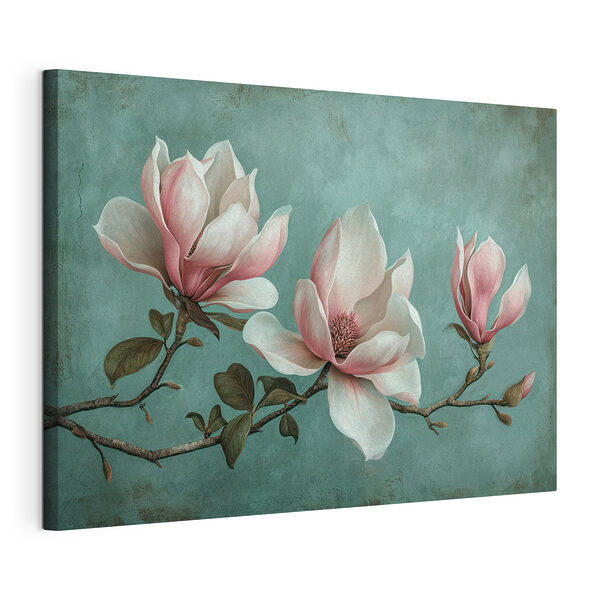 Stampa su tela Magnolie in elegante fioritura