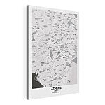 Stampa su tela Mappa di una città