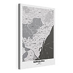 Stampa su tela Mappa di una città