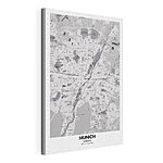 Stampa su tela Mappa di una città