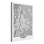 Stampa su tela Mappa di una città
