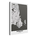 Stampa su tela Mappa di una città