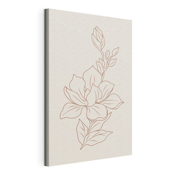 Disegno di un fiore Stampa su tela Disegno di un fiore