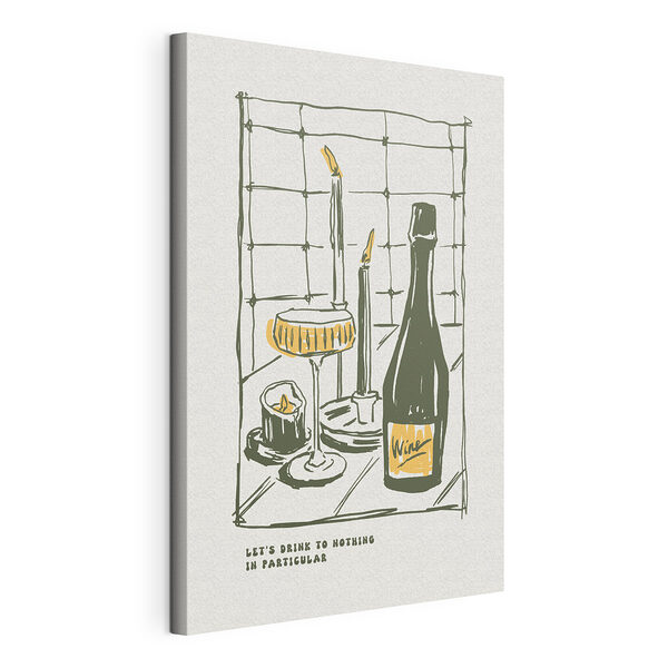 Stampa su tela Disegno di una bottiglia di vino e di alcuni bicchieri (COD: s38080) Stampa su tela Stampa su tela Disegno di una bottiglia di vino e di alcuni bicchieri (COD: s38080)