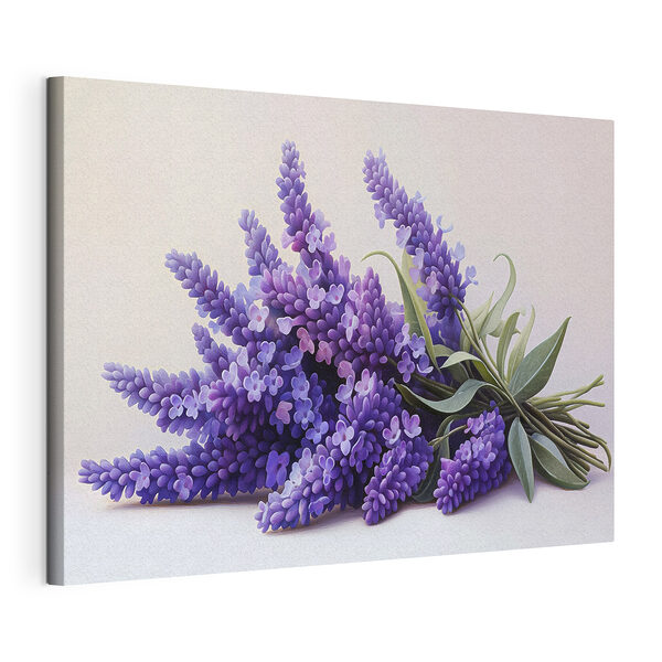 Mazzo di fiori viola Stampa su tela Mazzo di fiori viola