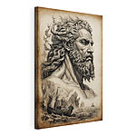 Stampa su tela Disegno di un uomo con la barba