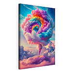 Stampa su tela Vortice colorato e sinuoso