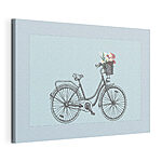 Stampa su tela Bicicletta con fiori nel cestino