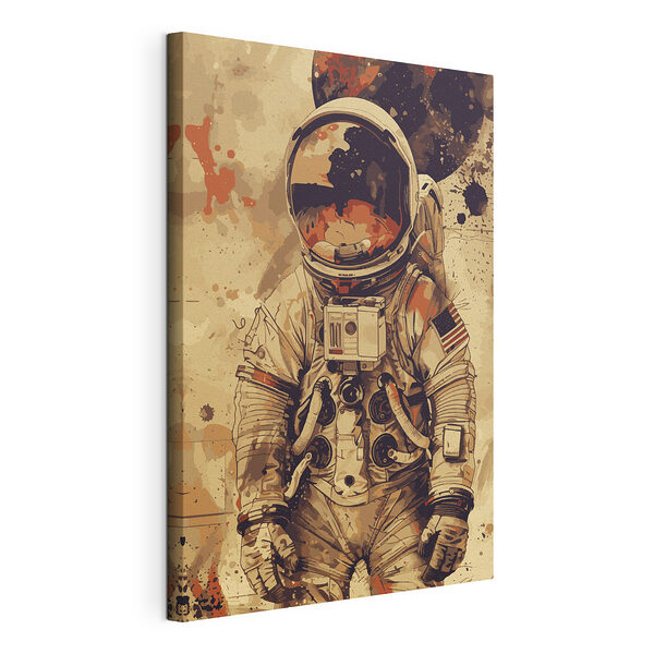Stampa su tela Il casco di un astronauta