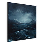Stampa su tela Immagine sfocata di una catena montuosa