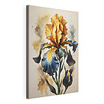 Stampa su tela Iris dall’aspetto pittorico con petali dai colori vivaci