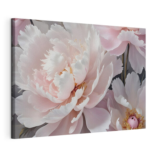 Stampa su tela Petali delicati in una tenue tonalità di rosa