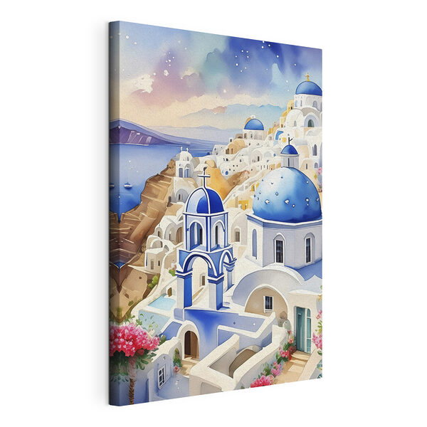Stampa su tela Torre blu e bianca