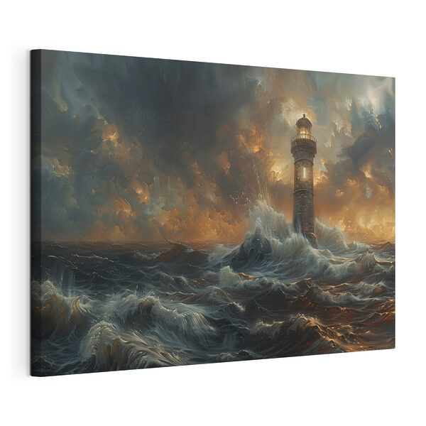 Stampa su tela Il faro svetta sulle onde tempestose (COD: s38469) Stampa su tela Stampa su tela Il faro svetta sulle onde tempestose (COD: s38469)