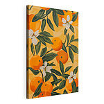 Stampa su tela Arance e fiori sui rami