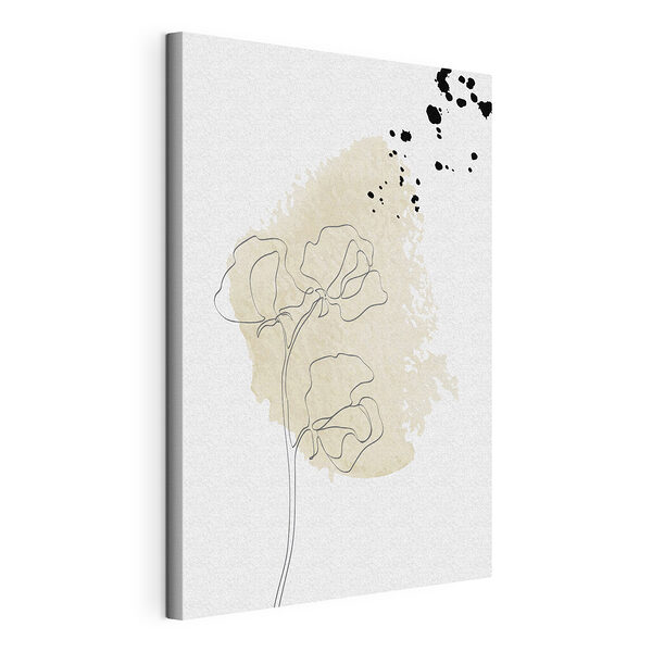 Disegno di un fiore Stampa su tela Disegno di un fiore