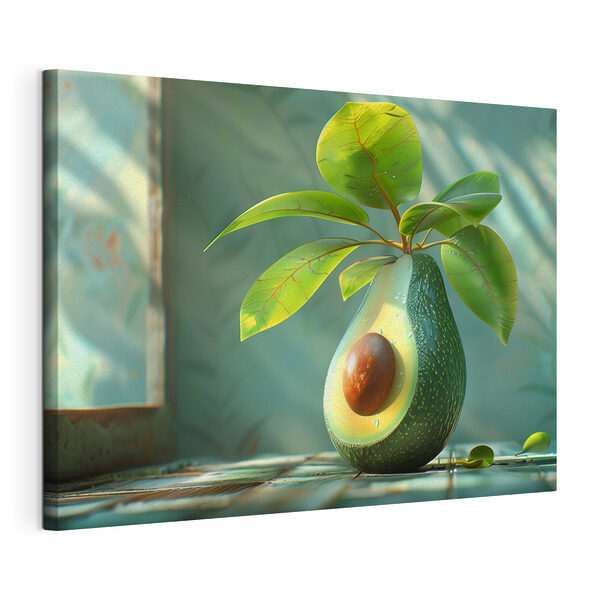 Stampa su tela Pianta di avocado che cresce rigogliosa grazie alla luce del sole (COD: s38690) Stampa su tela Stampa su tela Pianta di avocado che cresce rigogliosa grazie alla luce del sole (COD: s38690)