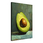 Stampa su tela Dipinto raffigurante un avocado