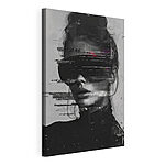 Stampa su tela Una visione futuristica attraverso lenti virtuali