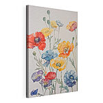 Stampa su tela Fiori colorati in stile acquerello