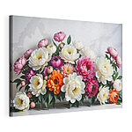 Stampa su tela Un bouquet vivace di fiori colorati