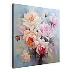 Stampa su tela Rose delicate dai toni pastello