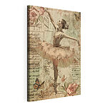 Stampa su tela Un balletto aggraziato in stile vintage