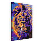 Stampa su tela Maestoso leone dai colori vivaci