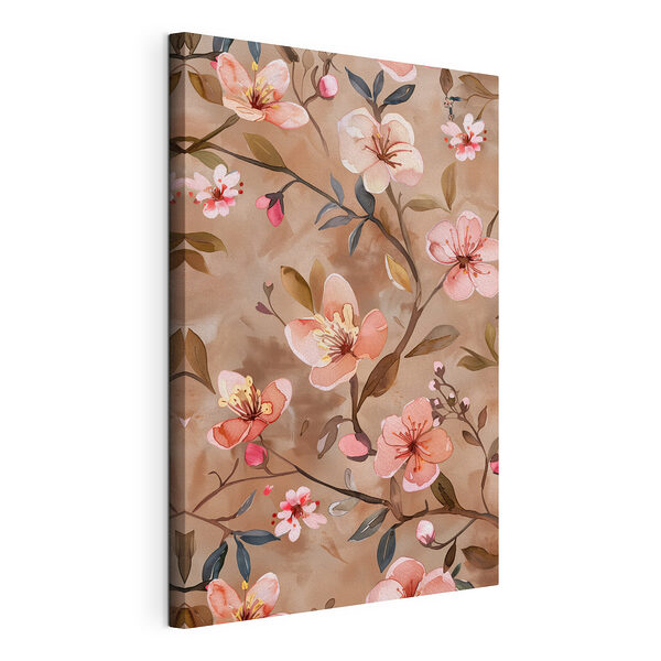 Stampa su tela Stampa su tela Delicato motivo floreale con fiori (COD: s39144)