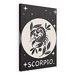 Stampa su tela Disegno in bianco e nero di uno scorpione