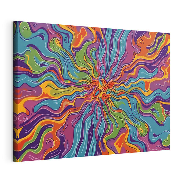 Stampa su tela Motivo colorato a spirale