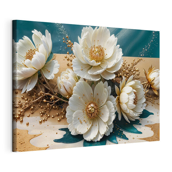 Stampa su tela Mazzo di fiori bianchi