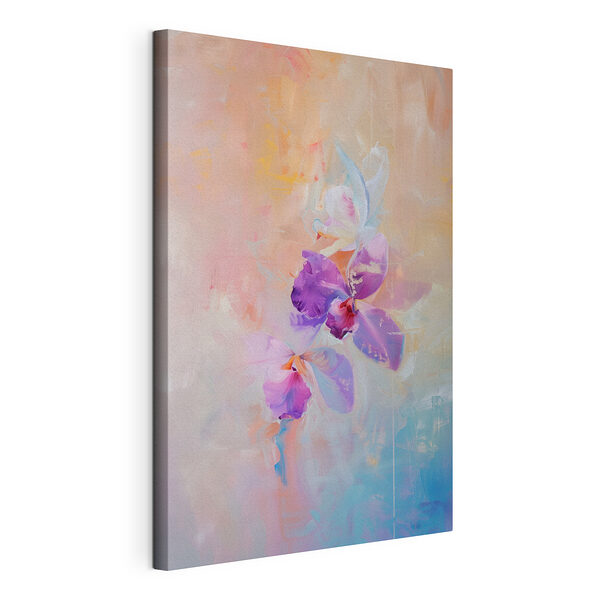 Dipinto raffigurante fiori viola Stampa su tela Dipinto raffigurante fiori viola