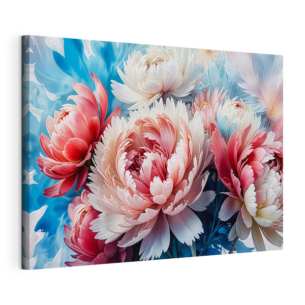Fiori dai colori surreali Stampa su tela Fiori dai colori surreali