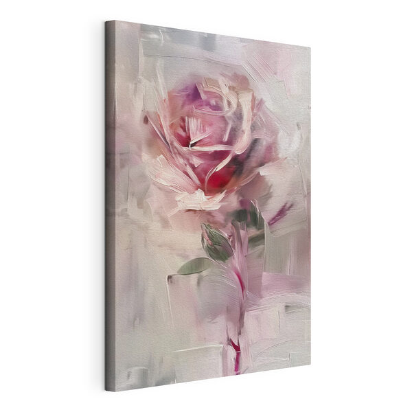 Stampa su tela Una rosa eterea in un mondo astratto