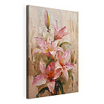 Stampa su tela Dipinto raffigurante fiori rosa
