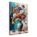 Stampa su tela Vaso con dei fiori dentro