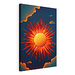 Stampa su tela Il sole splende luminoso nel cielo