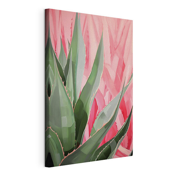 Foglie di agave dai colori artistici Stampa su tela Foglie di agave dai colori artistici