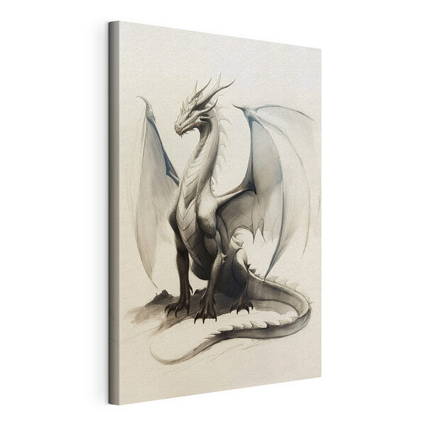 Stampa su tela Disegno di un drago