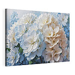 Stampa su tela Mazzo di fiori bianchi e blu