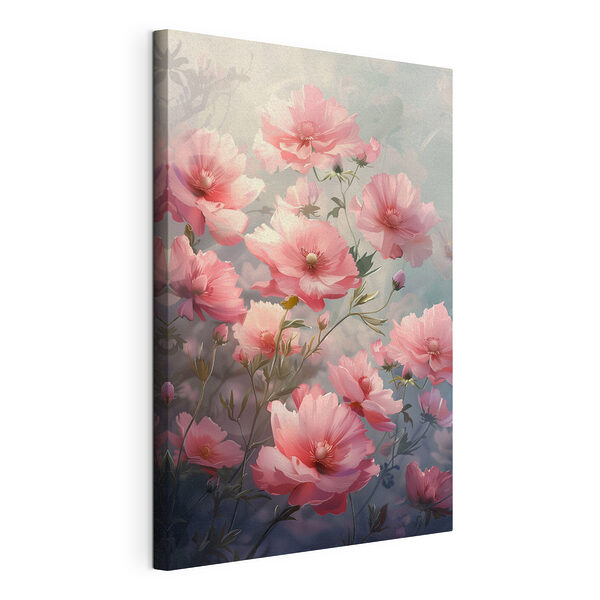 Stampa su tela Mazzo di fiori rosa