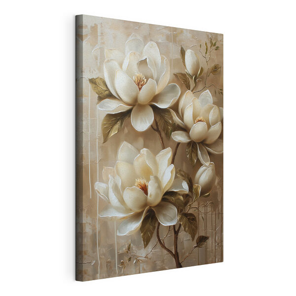 Dipinto raffigurante fiori bianchi Stampa su tela Dipinto raffigurante fiori bianchi