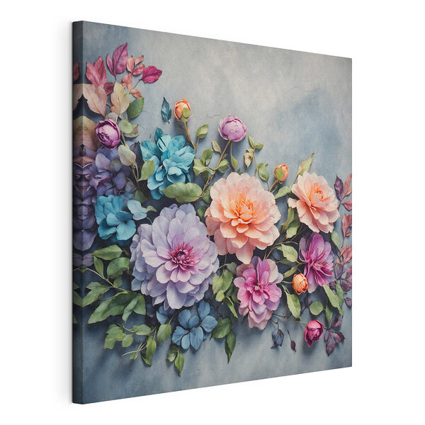 Stampa su tela Mazzo di fiori colorati
