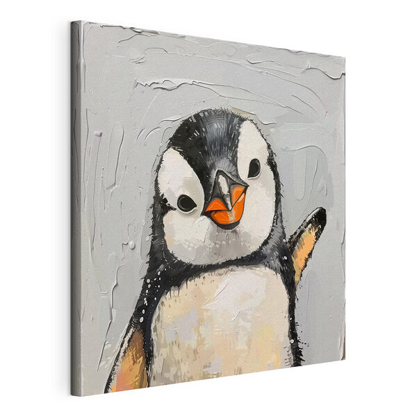 Dipinto raffigurante un pinguino Stampa su tela Dipinto raffigurante un pinguino