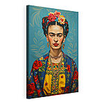 Stampa su tela Frida Kahlo: La bellezza in fiore